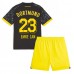 Billige Borussia Dortmund Emre Can #23 Børnetøj Udebanetrøje til baby 2023-24 Kortærmet (+ korte bukser)